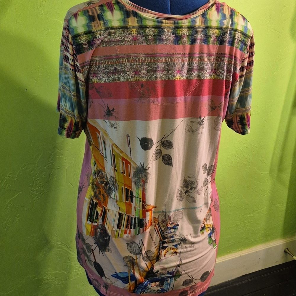 Johnny Was Womens Angelica Stripe 95% ,bamboo/5% Spandex.(#1691) Sz.L #J17121C - Picture 3 of 12